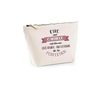 Planetee Trousse Camille Créature Parfaite - Pochette de Toilette Maquillage Idée Cadeau Femme Mamie Fête des Mères