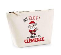 Planetee Trousse Clémence Pas Touche Père Noël - Secret Santa Cadeau Noël Humour Insolite Collègue