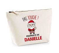 Planetee Trousse Danielle Pas Touche Père Noël - Secret Santa Cadeau Noël Humour Insolite Collègue