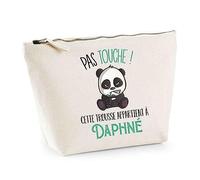 Planetee Trousse Daphné Pas Touche Panda - Pochette de Toilette Maquillage Idée Cadeau Femme Mamie Fête des Mères