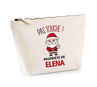 Planetee Trousse Elena Pas Touche Père Noël - Secret Santa Cadeau Noël Humour Insolite Collègue