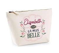 Planetee Trousse Elisabeth la Plus Belle - Pochette Maquillage Make-up Toilette Cadeau Fête des Mères Anniversaire Soeur Noël Tata Marraine