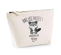 Planetee Trousse Emy Bas Les Pattes Raton Laveur - Idée Fête des mères Cadeau Travail Retraite Trousse Maquillage Toilette