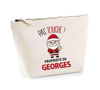 Planetee Trousse Georges Pas Touche Père Noël - Secret Santa Cadeau Noël Humour Insolite Collègue