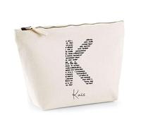 Planetee Trousse Kaïs Lettre Littérature - Pochette Toilette Maquillage - Idée Cadeau Prénom Livre Lecture Anniversaire Oncle Parrain Beau Papa Collègue Départ Retraite Noël
