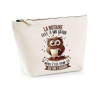 Planetee Trousse La Notaire Elle a Un Grain - Pochette Toilette Maquillage Idée Sac Cadeau