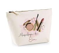 Planetee Trousse Le Maquillage de Elsa - Pochette Maquillage Routine Beauté Cadeau Anniversaire Femme Fête des Mères Mamies