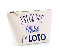 Planetee Trousse Loto J'peux Pas - Pochette Toilette Maquillage Idée Sac Cadeau