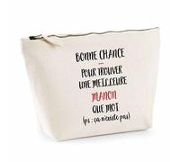 Planetee Trousse Manon ça n'existe Pas - Pochette de Toilette Maquillage Idée Cadeau Femme Mamie Fête des Mères