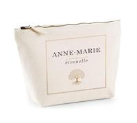 Planetee Trousse Maquillage Femme Anne-Marie éternelle Pochette Cosmétique Coton Trousse de Toilette Voyage - Cadeau Maman Mamie Fête des Mères Anniversaire Noël