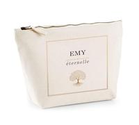 Planetee Trousse Maquillage Femme Emy éternelle Pochette Cosmétique Coton Trousse de Toilette Voyage - Cadeau Maman Mamie Fête des Mères Anniversaire Noël