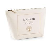 Planetee Trousse Maquillage Femme Maryse éternelle Pochette Cosmétique Coton Trousse de Toilette Voyage - Cadeau Maman Mamie Fête des Mères Anniversaire Noël