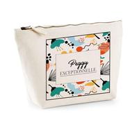 Planetee Trousse Maquillage Femme Peggy Exceptionnelle Abstrait Pochette Cosmétique Coton Trousse de Toilette Voyage - Cadeau Maman Mamie Fête des Mères Anniversaire Noël