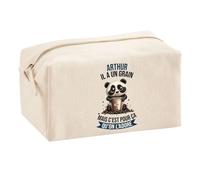 Planetee Trousse Multifonction Arthur Panda Grain | Trousse Scolaire Maquillage Idée Cadeau Collègue Noël Anniversaire | Trousse pour Fournitures Scolaires et de Bureau
