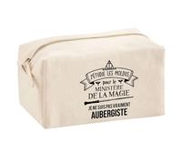 Planetee Trousse Multifonction Aubergiste Ministère de la Magie | Trousse Scolaire Maquillage Idée Cadeau Collègue Noël Anniversaire | Trousse pour Fournitures Scolaires et de Bureau