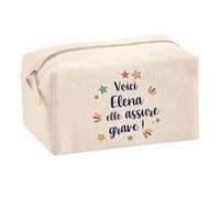 Planetee Trousse Multifonction Elena Elle Assure Grave - Pochette Maquillage Make-up Trousse pour Fournitures Bureau Cadeau Fête des Mères Anniversaire Soeur Noël Tata Marraine