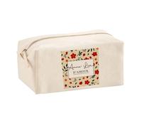 Planetee Trousse Multifonction Femme Anne-Lise d'amour Motif Floral Trousse Maquillage Coton Rangement stylos Bureau Cadeau Femme collègue Anniversaire Noël Retraite