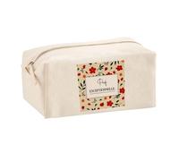 Planetee Trousse Multifonction Femme Prof exceptionnelle Motif Floral Trousse Maquillage Coton Rangement stylos Bureau Cadeau Femme collègue Anniversaire Noël Retraite