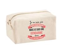 Planetee Trousse Multifonction Gendarme Super-Héros Femme | Trousse Scolaire Maquillage Idée Cadeau Collègue Noël Anniversaire | pour Fournitures Scolaires et de Bureau