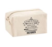 Planetee Trousse Multifonction Historien Ministère de la Magie | Trousse Scolaire Maquillage Idée Cadeau Collègue Noël Anniversaire | Trousse pour Fournitures Scolaires et de Bureau