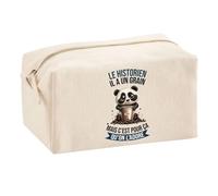 Planetee Trousse Multifonction Historien Panda Grain | Trousse Scolaire Maquillage Idée Cadeau Collègue Noël Anniversaire | Trousse pour Fournitures Scolaires et de Bureau