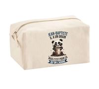 Planetee Trousse Multifonction Jean-Baptiste Panda Grain | Trousse Scolaire Maquillage Idée Cadeau Collègue Noël Anniversaire | Trousse pour Fournitures Scolaires et de Bureau