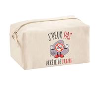 Planetee Trousse Multifonction J'peux Pas Arrêté de Fumer | Trousse Scolaire Maquillage Idée Cadeau Collègue Noël Anniversaire | Trousse pour Fournitures Scolaires et de Bureau