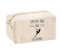 Planetee Trousse Multifonction J'peux Pas Escalade Pierres Colorés | Trousse Scolaire Maquillage Idée Cadeau Collègue Noël Anniversaire | Trousse pour Fournitures Scolaires et de Bureau