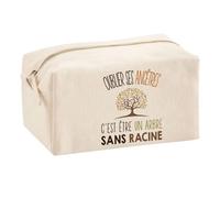 Planetee Trousse Multifonction J'peux Pas Généalogie | Trousse Scolaire Maquillage Idée Cadeau Collègue Noël Anniversaire | Trousse pour Fournitures Scolaires et de Bureau