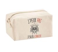 Planetee Trousse Multifonction J'peux Pas Signe Cancer | Trousse Scolaire Maquillage Idée Cadeau Collègue Noël Anniversaire | Trousse pour Fournitures Scolaires et de Bureau