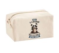 Planetee Trousse Multifonction Kevin Panda Grain | Trousse Scolaire Fournitures Bureau Maquillage Idée Cadeau Collègue Noël Anniversaire