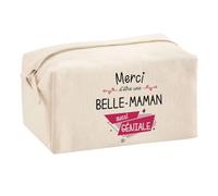 Planetee Trousse Multifonction Merci Belle-Maman Géniale | Trousse Scolaire Fournitures Bureau Maquillage Idée Cadeau Collègue Noël Anniversaire