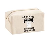 Planetee Trousse Multifonction Ne sous-Estimez Pas Mots Fléchés Personnalisable Prénom Idée Cadeau