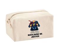 Planetee Trousse Multifonction Super Auxiliaire De Justice - Trousse de Maquillage, Trousse pour Fournitures Scolaires et de Bureau Fêtes des mères Noël
