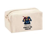 Planetee Trousse Multifonction Super Cheffe De Projet - Trousse de Maquillage, Trousse pour Fournitures Scolaires et de Bureau Fêtes des mères Noël