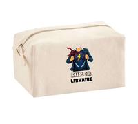 Planetee Trousse Multifonction Super Libraire - Trousse de Maquillage, Trousse pour Fournitures Scolaires et de Bureau Fêtes des mères Noël