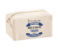 Planetee Trousse Multifonction Trader Super-Héros Homme | Trousse Scolaire Maquillage Idée Cadeau Collègue Noël Anniversaire | pour Fournitures Scolaires et de Bureau
