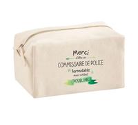 Planetee Trousse Multifonction Un Commissaire de Police Inoubliable | Trousse Scolaire Fournitures Bureau Maquillage Idée Cadeau Collègue Noël Anniversaire