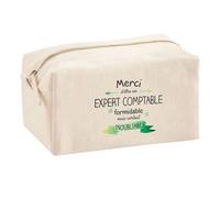 Planetee Trousse Multifonction Un Expert Comptable Inoubliable | Trousse Scolaire Maquillage Idée Cadeau Collègue Noël Anniversaire | Trousse pour Fournitures Scolaires et de Bureau