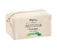 Planetee Trousse Multifonction Un Instituteur Inoubliable | Trousse Scolaire Fournitures Bureau Maquillage Idée Cadeau Collègue Noël Anniversaire