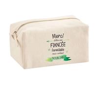 Planetee Trousse Multifonction Une Fiancée Inoubliable | Trousse Scolaire Maquillage Idée Cadeau Collègue Noël Anniversaire | Trousse pour Fournitures Scolaires et de Bureau