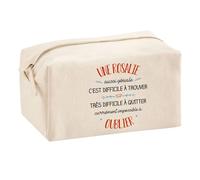 Planetee Trousse Multifonction Une Rosalie Aussi Géniale - École, Maquillage, Bureau - Trousse Scolaire - Idée Cadeau Collègue Noël, Anniversaire, Retraite ou Fin d’Année