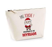 Planetee Trousse Myriam Pas Touche Père Noël - Secret Santa Cadeau Noël Humour Insolite Collègue