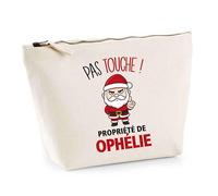 Planetee Trousse Ophélie Pas Touche Père Noël - Secret Santa Cadeau Noël Humour Insolite Collègue