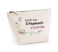 Planetee Trousse Orthophoniste d'exception - Idée Cadeau Collègue Travail Retraite Sac Maquillage Toilette