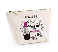 Planetee Trousse Pauline Wake Up and Makeup - Pochette Maquillage Routine Beauté Cadeau Anniversaire Femme Fête des Mères Mamies