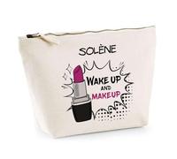 Planetee Trousse Solène Wake Up and Makeup - Pochette Maquillage Routine Beauté Cadeau Anniversaire Femme Fête des Mères Mamies