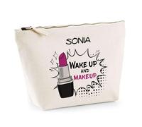 Planetee Trousse Sonia Wake Up and Makeup - Pochette Maquillage Routine Beauté Cadeau Anniversaire Femme Fête des Mères Mamies