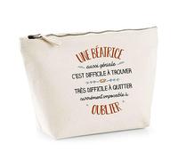 Planetee Trousse Une Béatrice Aussi géniale - Pochette de Toilette Maquillage Idée Cadeau Femme Mamie Fête des Mères