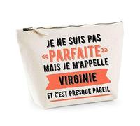 Planetee Trousse Virginie Parfaite - Pochette de Toilette Maquillage Idée Cadeau Femme Mamie Fête des Mères